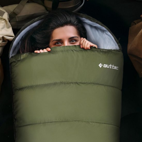 Mummy Slaapzak met Capuchon - Ultralicht & Compact voor Kamperen, Hutten, Kinderen en Volwassenen — afbeelding 4