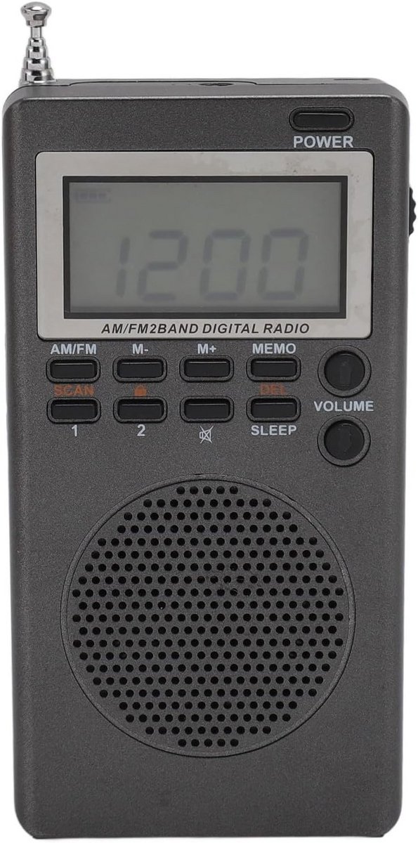 Draagbare FM Radio met Speaker en Koptelefoonaansluiting