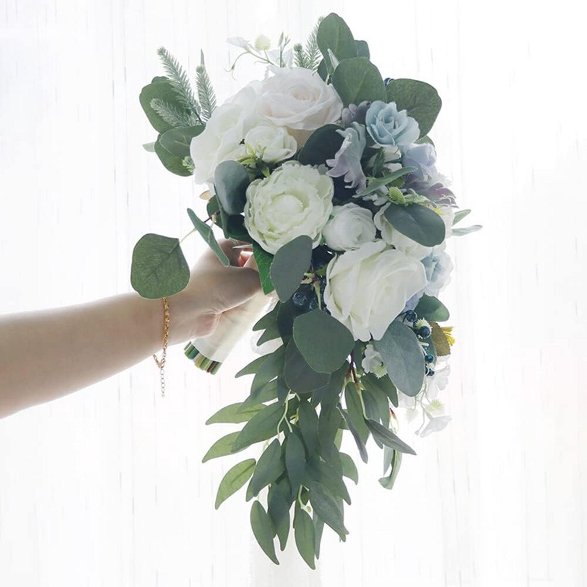 Romantisch Druppelvormig Kunstbloemen Boeket voor Bruiloft en Feest
