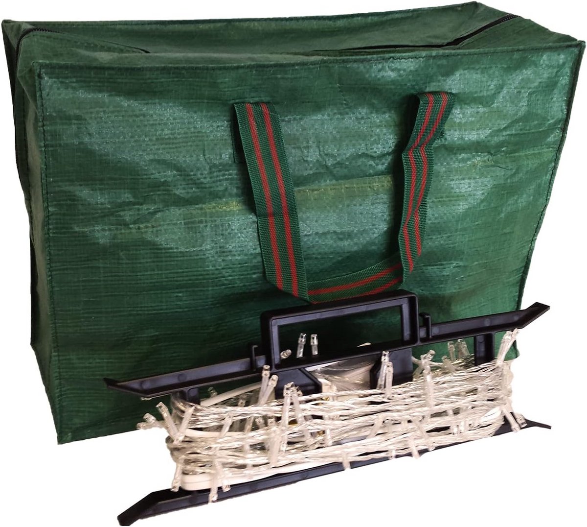 Opbergtas voor Binnen Kerstverlichting en Decoratie - Groen