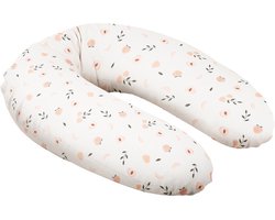 doomoo Buddy - Zwangerschapskussen & Voedingskussen - Ergonomisch - Microkorrels - Biologisch katoen - 180 cm Peaches