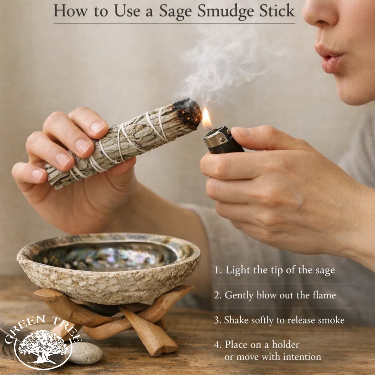 Native Soul Smudge sticks voor reinigen 5 stuks met display — cadeau in Cadeau-ideeën - foto 3