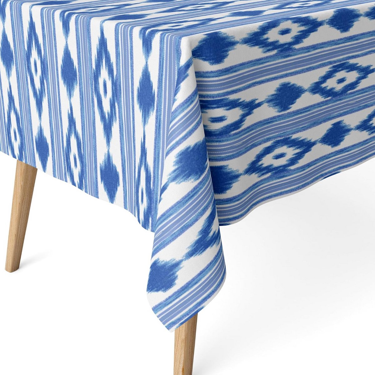 Rond Tafelkleed Hars Gecoat Lichtblauw 140 cm - Water- en Vlekafstotend