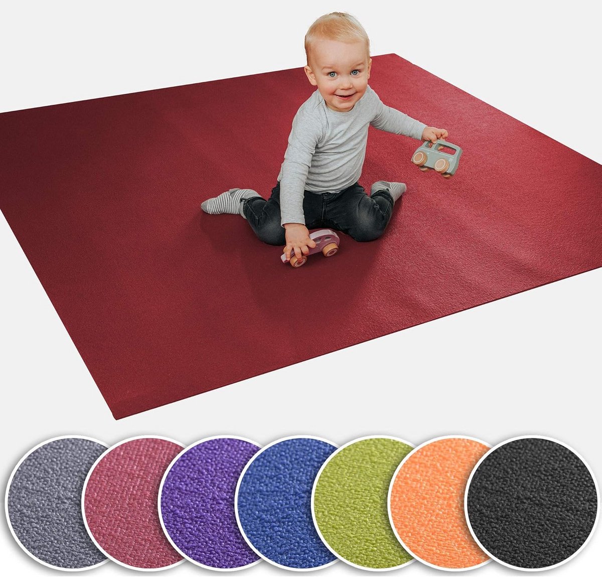 Grote anti-slip kruipmat voor baby's en peuters - Waterafstotend en Öko-Tex gecertificeerd