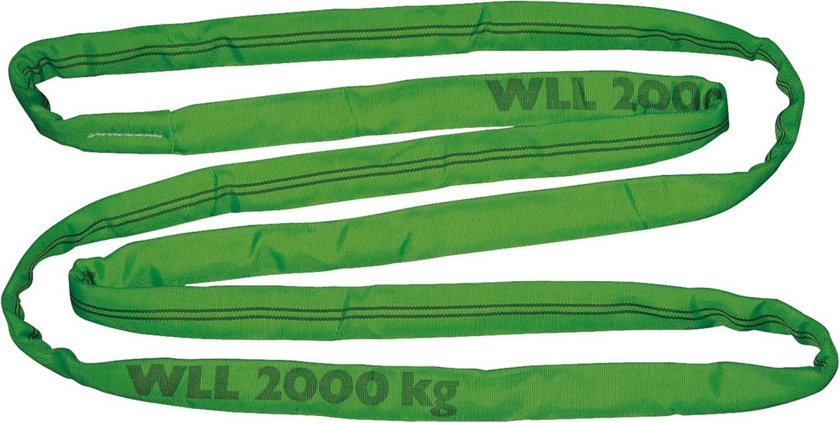 Ronde Slings, 2 Ton / 4 Ton Draagkracht, 4 Meter Omtrek, Dubbel Ommanteld