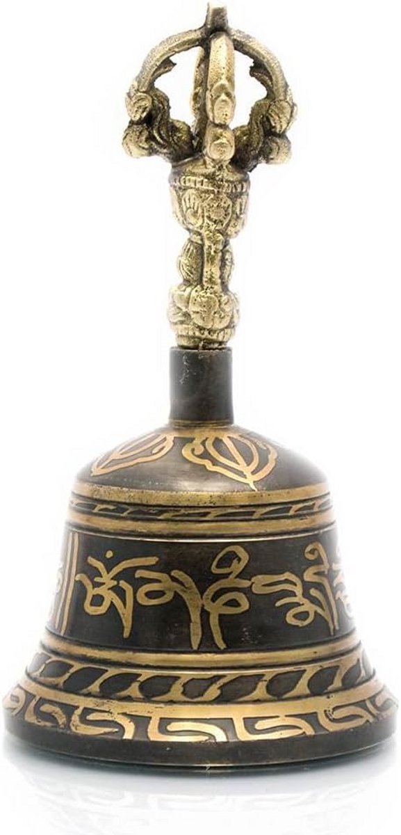 Tibetaanse Meditatie Handbel Antiek Zwart 12,7 cm