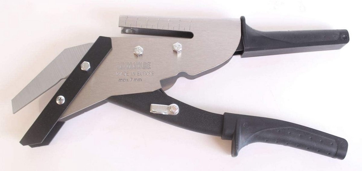 Professionele Leienknipper 35mm Zonder Merk RVS Met Pons voor Eternit en Glasvezel Cement