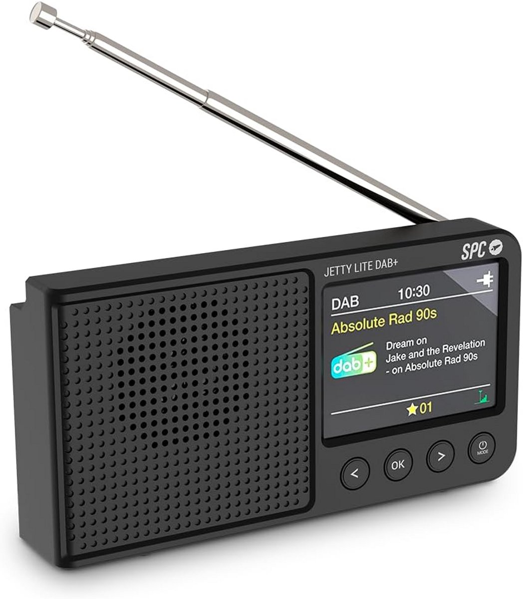 Draagbare Digitale Radio met DAB+, FM, Bluetooth en Kleurenscherm