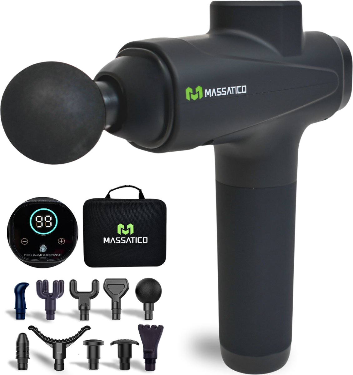 Massatico Massage Gun Professioneel Stil & Krachtig - Massatico - €49,95