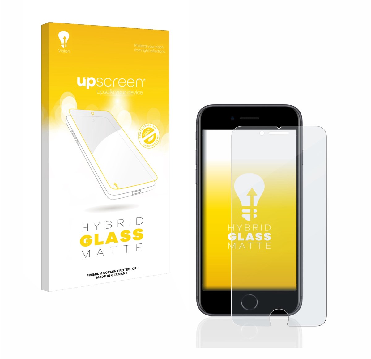 upscreen - Screenprotector voor Apple iPhone 8 - Folie Beschermfolie Beschermglas matte
