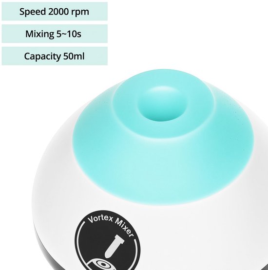 Minimixer Vortex Shaker met Touch Functie voor Laboratorium en Hobby — afbeelding 2
