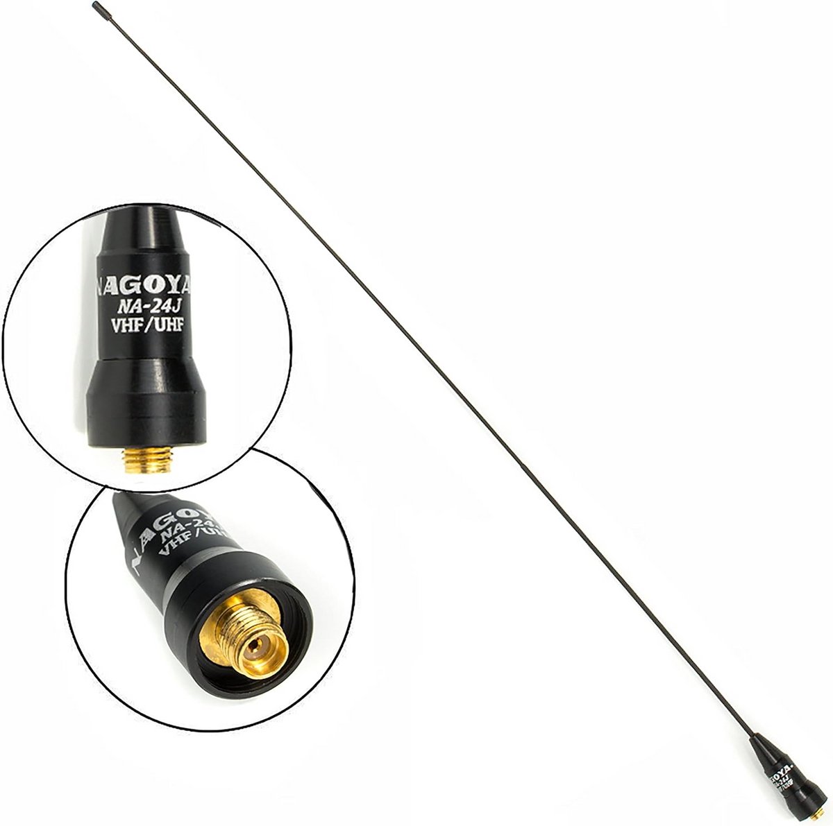 Dual Band VHF/UHF Antenne 16 inch Ultra Whip SMA Vrouwelijk voor Handscanners