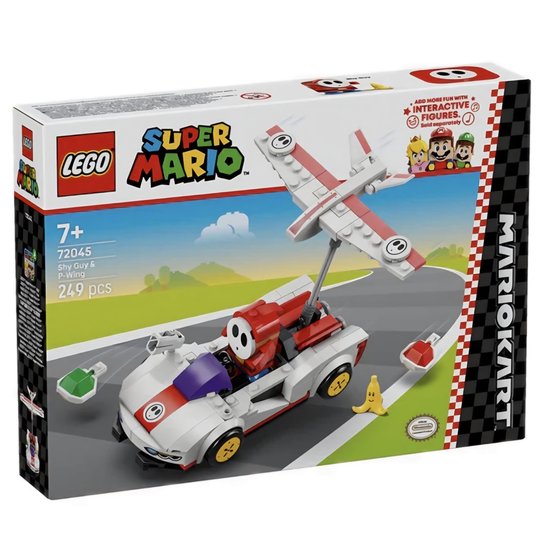 LEGO Super Mario 72045 Mario Kart – Shy Guy in de Vleugelflitser LEGO Super Mario 72045 Mario Kart – Shy Guy in de Vleugelflitser