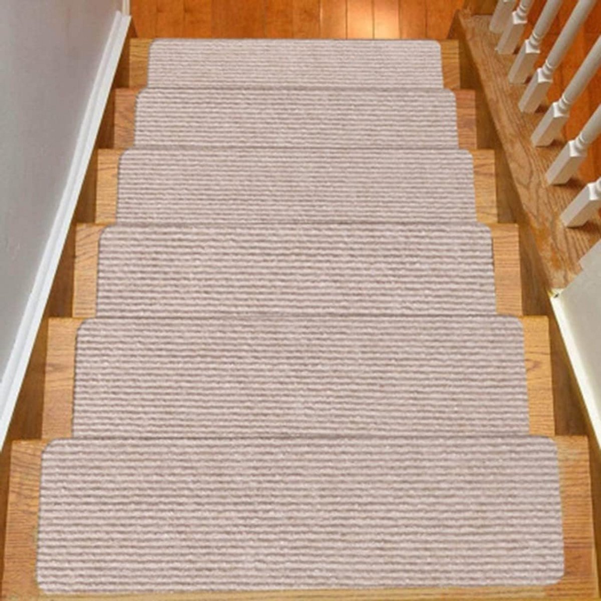 5 Stuks Antislip Trapmatten 76x20 cm Vast Klevend Geluidsdempend Voor Binnen