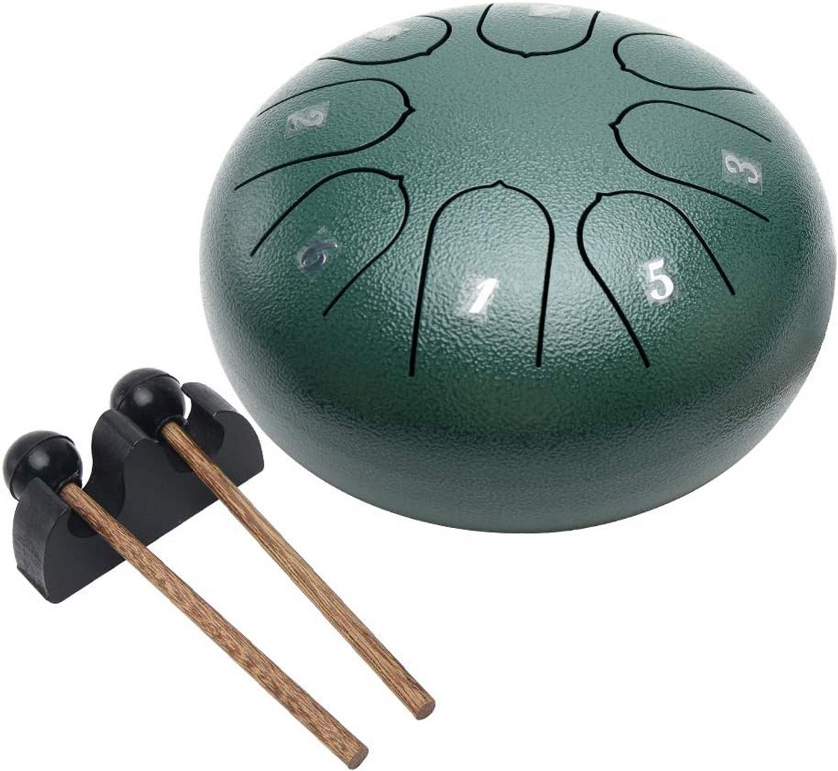 Stalen Tongtrommel 6 Inch 8 Tonen C-Toon Handvat voor Muziek Yoga Meditatie