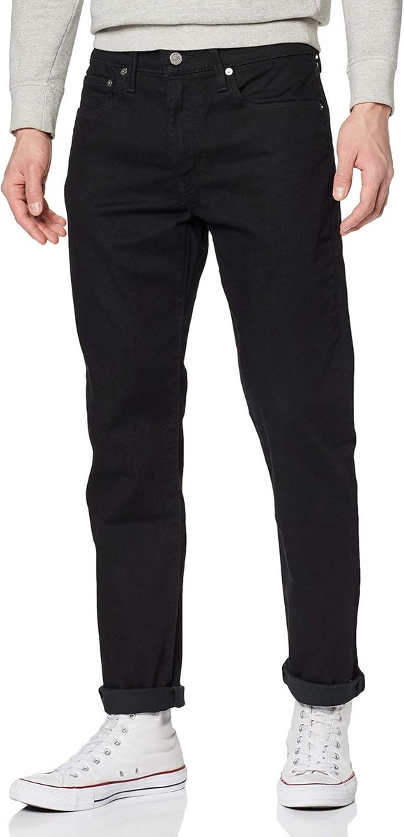 Heren Jeans Tapered Fit Comfortabele Slim Fit Spijkerbroek