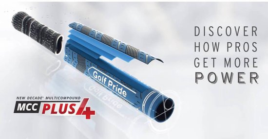 Golf Pride MCC Plus 4 Teams Golfgrepen - Std, Blauw/Wit van Golf Pride — afbeelding 3