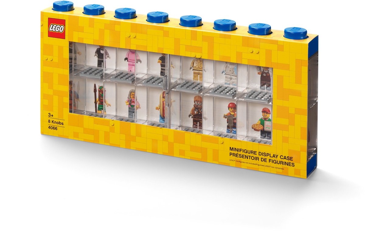 Room Copenhagen LEGO Minifiguren Display Case 16 blauw opbergdoos thumbnail 2