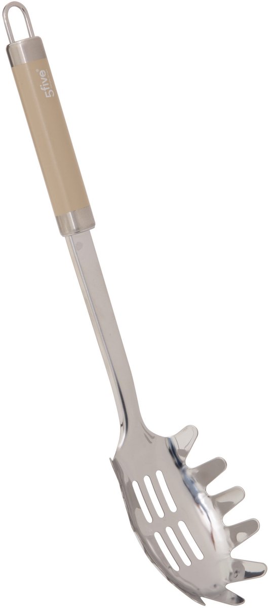 5Five pastalepel Paris - 32 cm - RVS - aluminium - beige/zilver - keukengerei - lepel