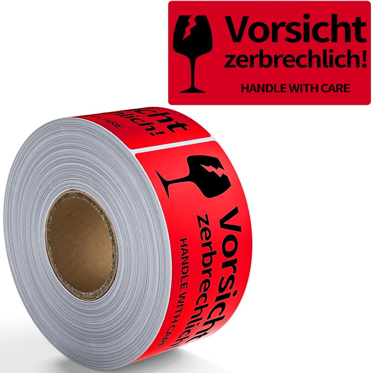 Waarschuwingssticker 50 x 100 mm - Veilig transportlabel