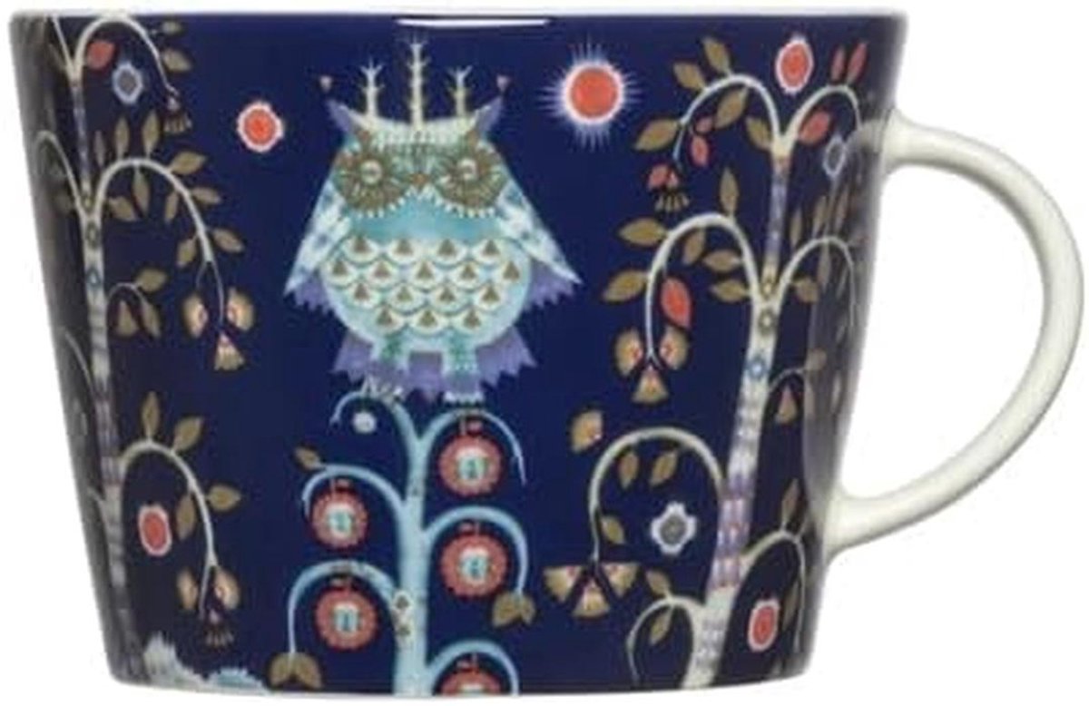 Beker Taika uit vitroporselein, blauw, 11.8x9.8x7.4 cm, inhoud 0.3 l