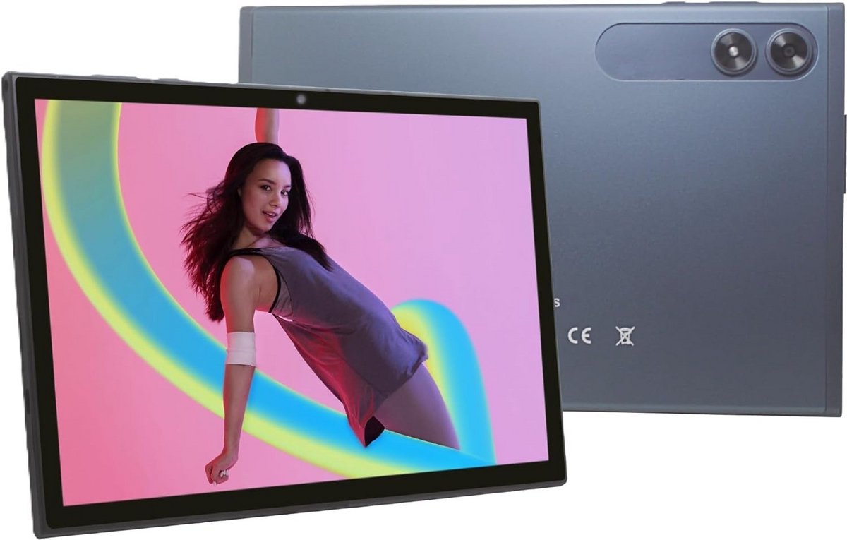 10,1 inch tablet 4G LTE Android 14 Octa-Core 6GB RAM 128GB opslag IPS HD-scherm USB-C