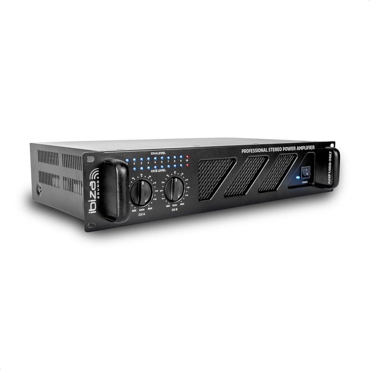 Krachtige 2x800W Stereo Eindversterker voor DJ en Evenementen