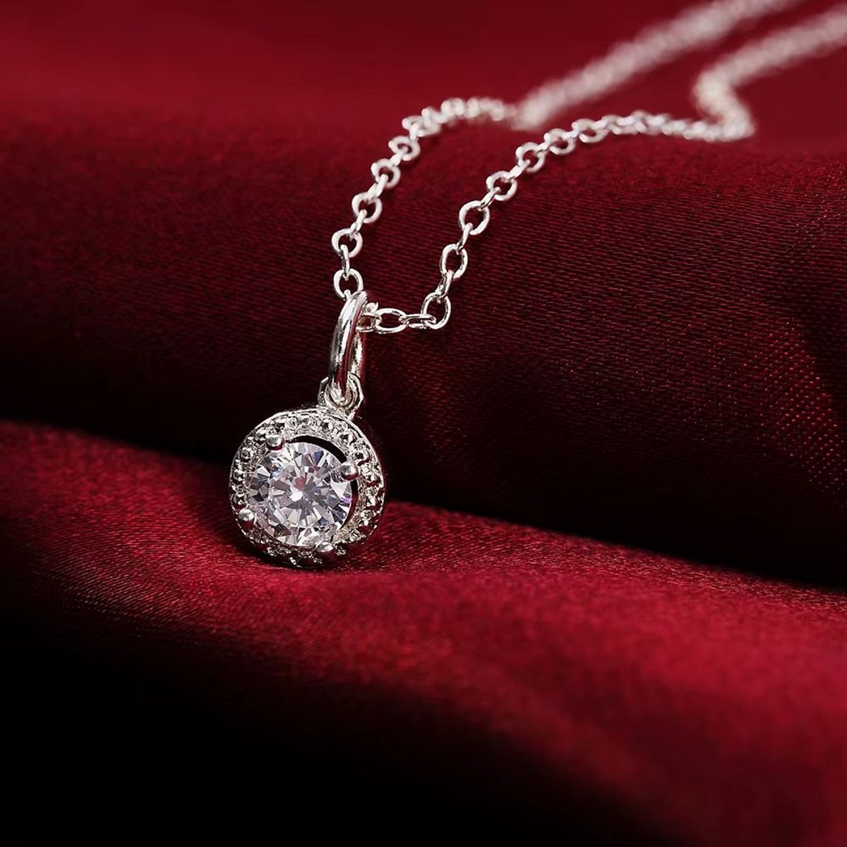 Ketting met hanger 925 zilver (LN022)