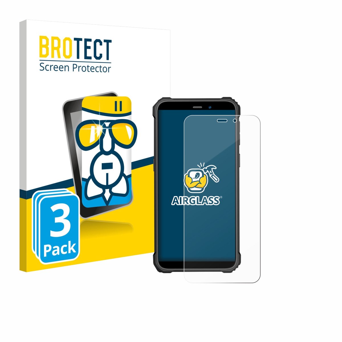 Screenprotector 3 Stuks voor Oukitel WP32 Pro Beschermglas transparant