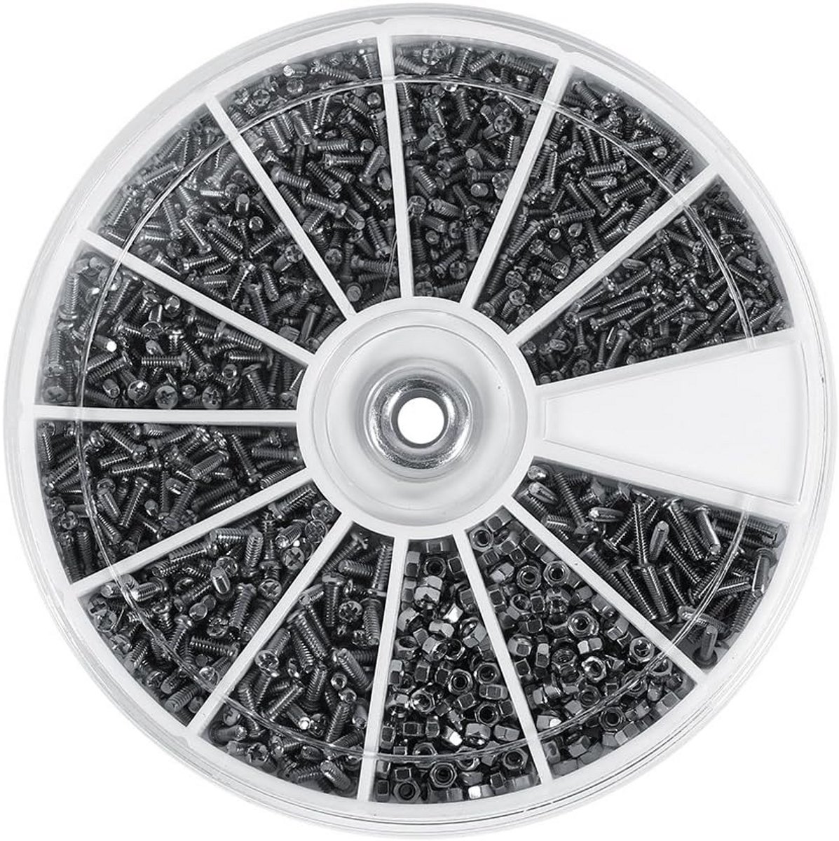 Assortiment Kleine Schroeven en Moeren (600 Stuks) - Precisie Microschroeven voor Reparatie Mobiel en Horloge