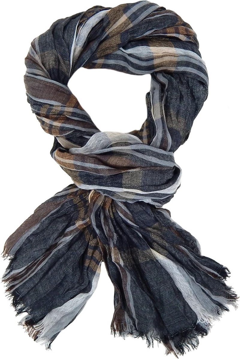 Gestreept Herensjaal Lichtgewicht Viscose voor Alle Seizoenen | Casual en Elegante Heren Sjaal