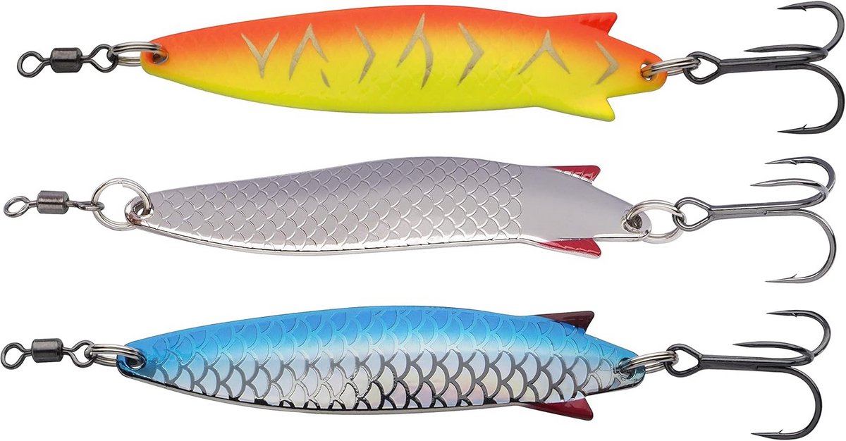 Vliegvis Kunstaas Set - 3 Stuks Hoogwaardige Metalen Spinners en Lepels