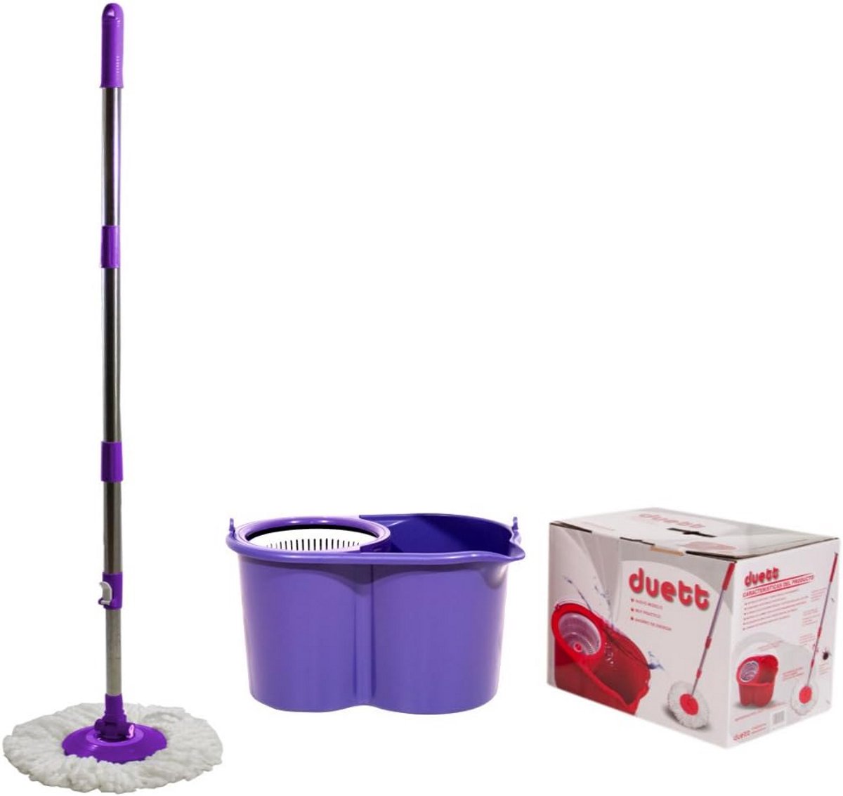 Mopperset met Emmer en Wringmechanisme - Dweilset voor Grondige Schoonmaak