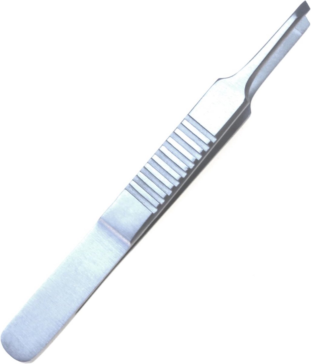 Precisie Pincet Korte Haartjes 8cm - Roestvrij Staal voor Precisie Ontharing