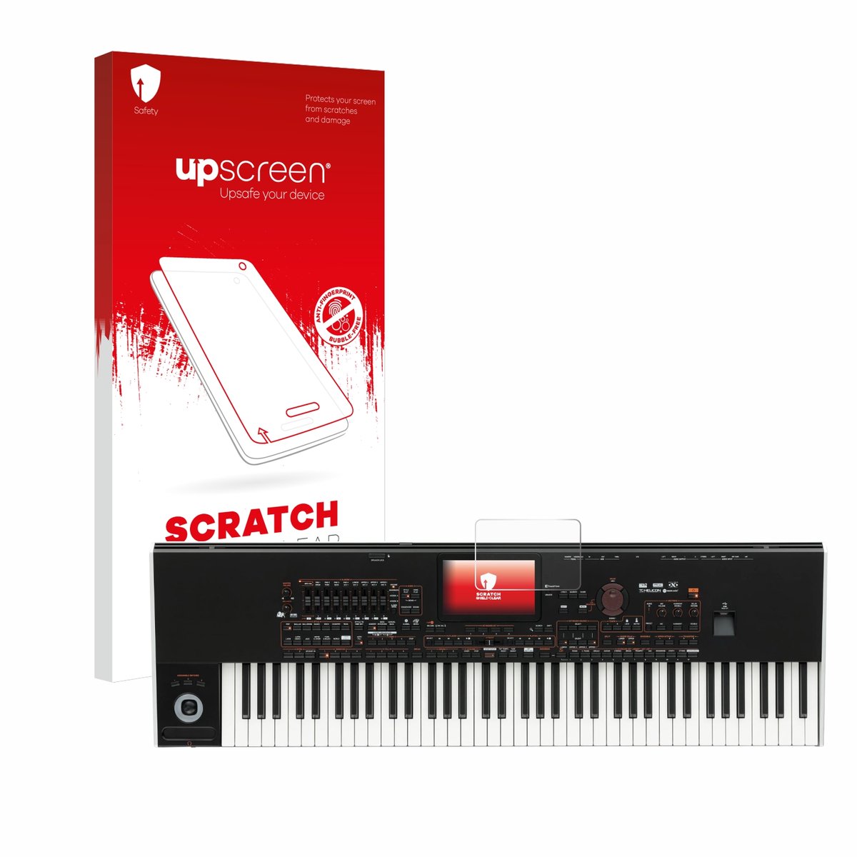upscreen - Screenprotector voor KORG Pa4x - Folie Beschermfolie transparant