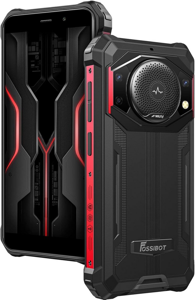 Robuuste smartphone 10600 mAh batterij Helio P22 processor 24 MP camera