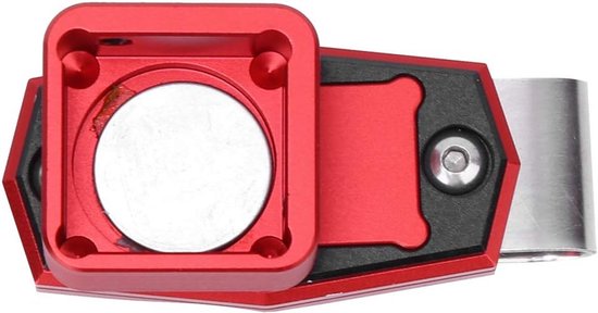 Biljartkrijt houder aluminium draagbaar met clip — afbeelding 5
