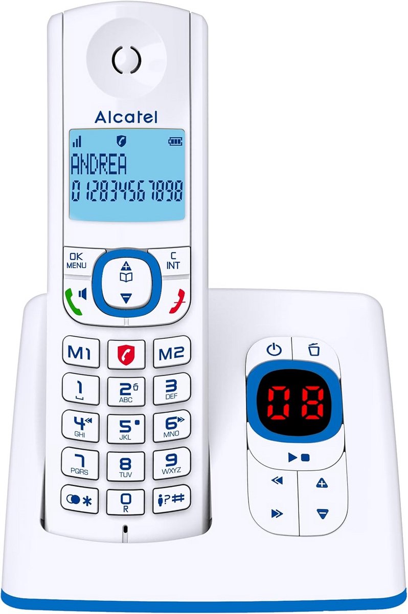 Draadloze DECT-telefoon met Groot Display, Antwoordapparaat en Oproepblokkering