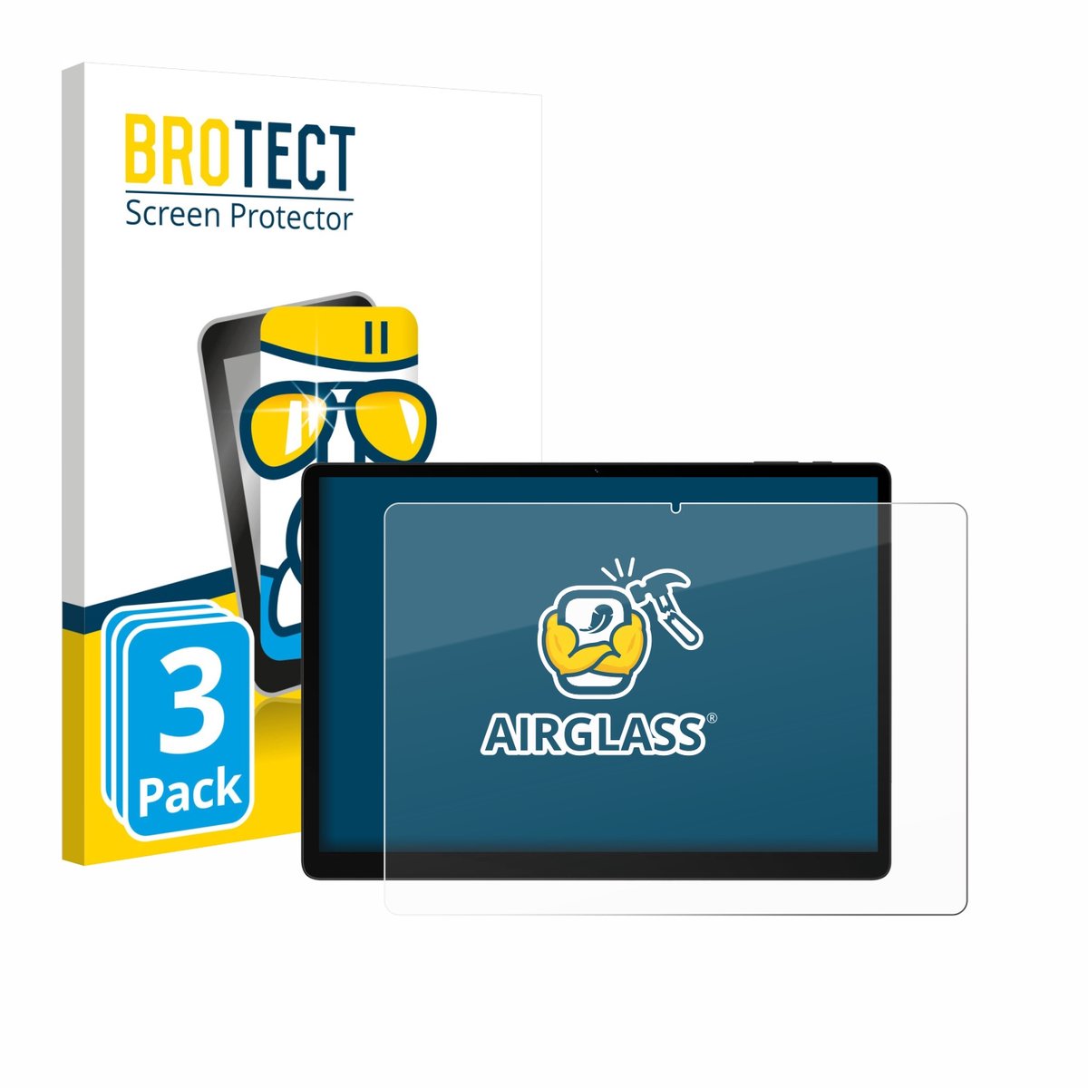 Screenprotector 3 Stuks voor Doogee Tab E3 Max 14 Beschermglas transparant