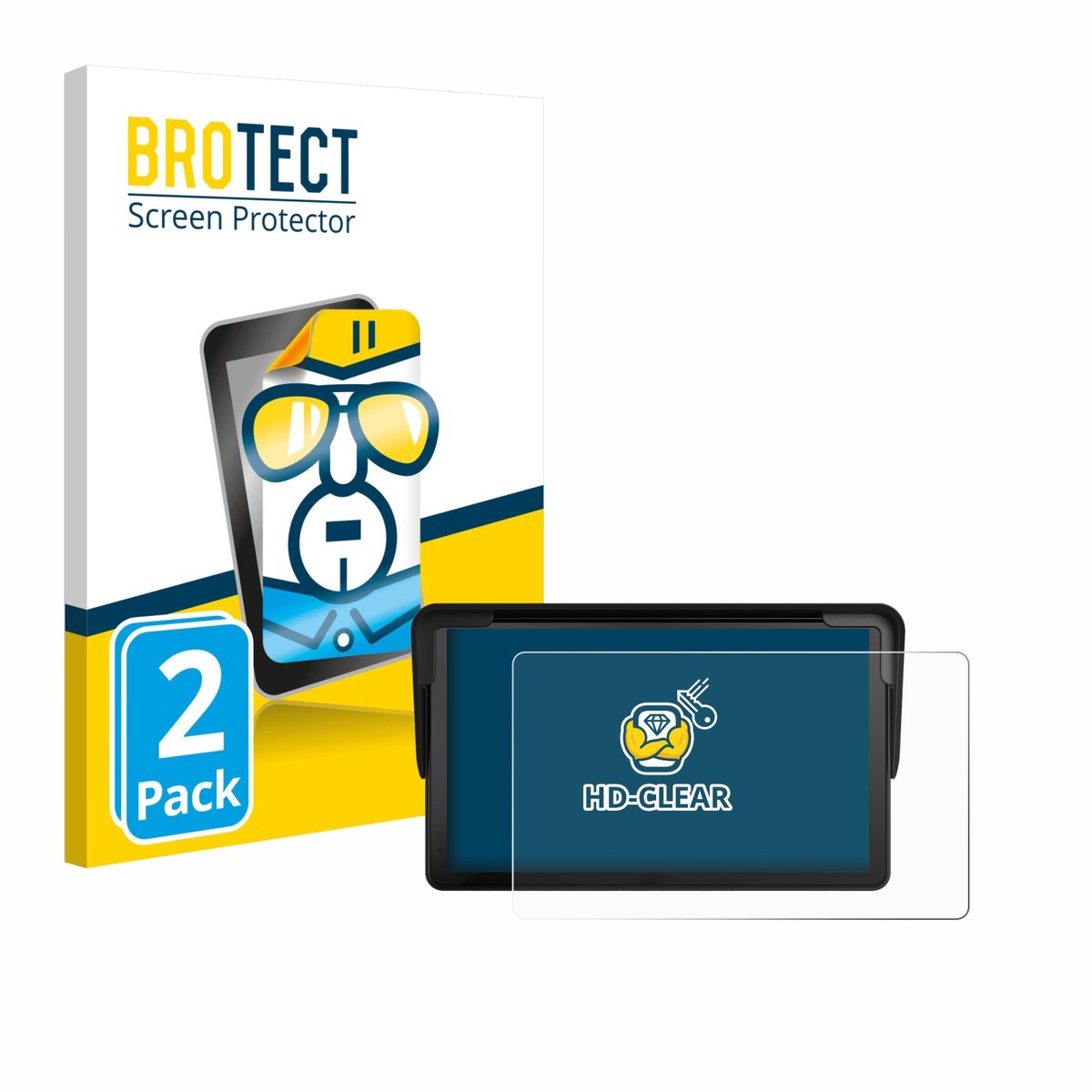 BROTECT - Screenprotector voor Carpuride V3 7" - Folie Beschermfolie transparant 2 Stuks