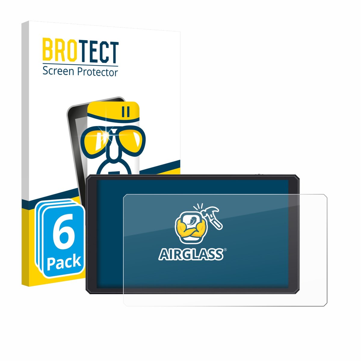 Screenprotector 6 Stuks voor Feelworld CUT6 6" Beschermglas transparant