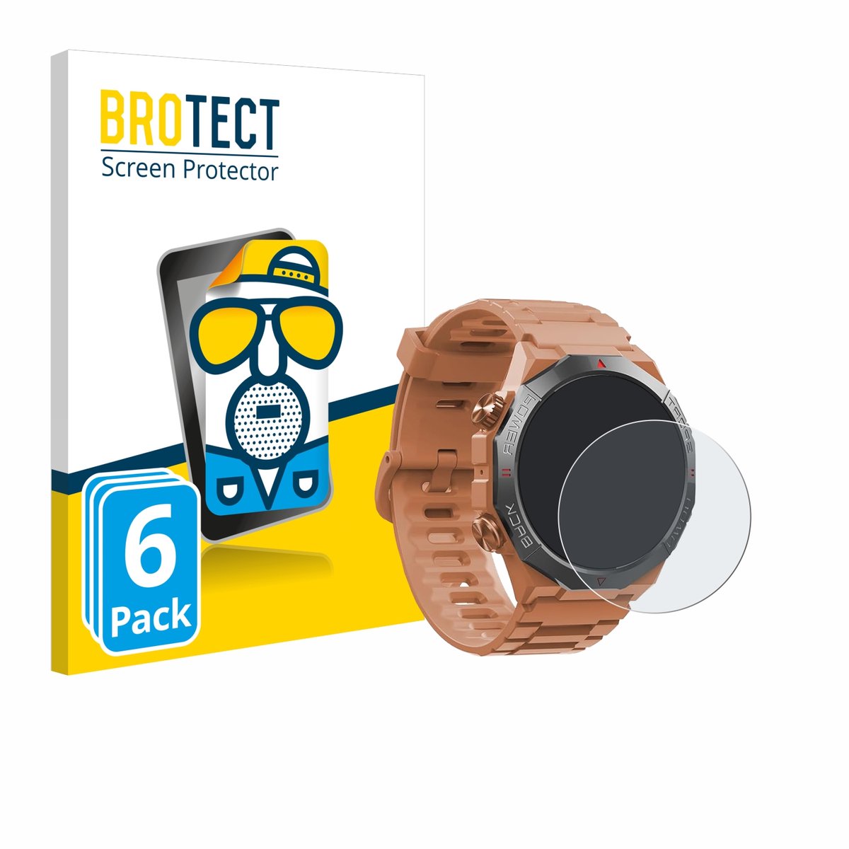 BROTECT - Screenprotector voor Qecnato S10 1.39" - Folie Beschermfolie matte 6 Stuks