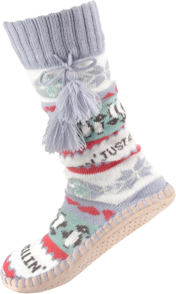 Warme Winter Pantoffelsokken voor Dames met Antislipzolen