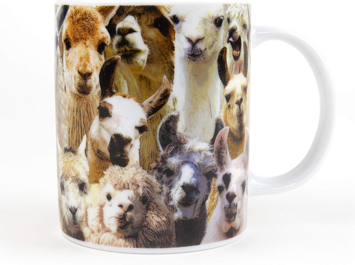 Leuk Lama Theemok - Koffiemok met Grappige Lama Print