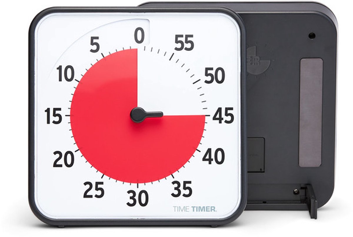 Time Timer® Medium - ZWART - 2Pack - duo set Time Timer — afbeelding 4