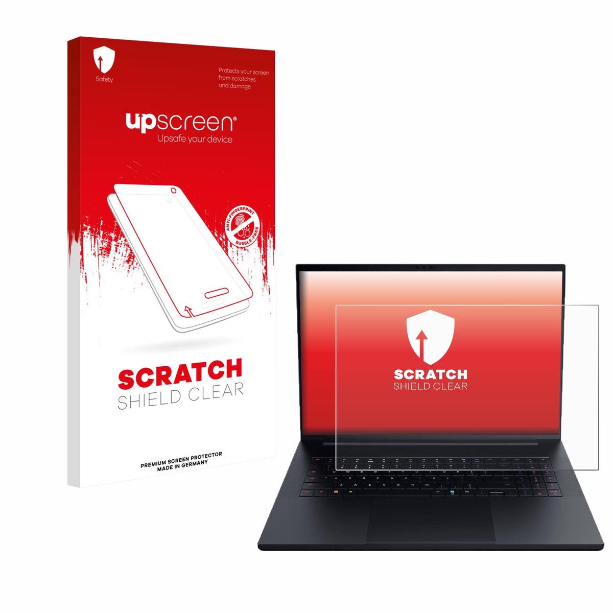upscreen - Screenprotector voor Razer Blade 18 2025 - Folie Beschermfolie transparant