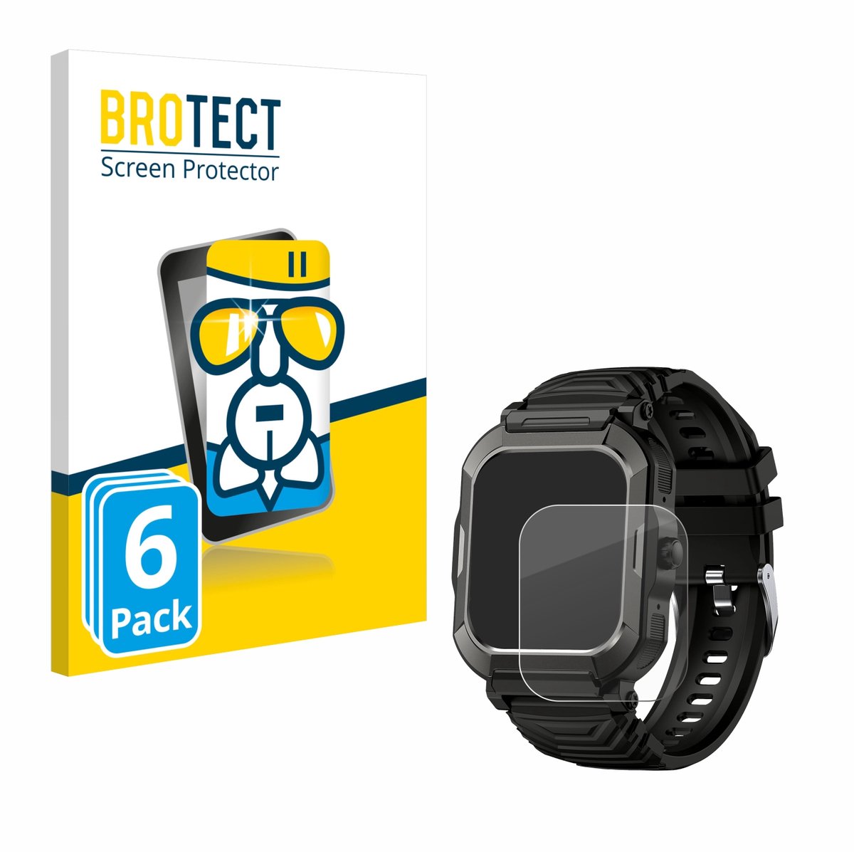 Screenprotector 6 Stuks voor Popglory H52 Beschermglas transparant