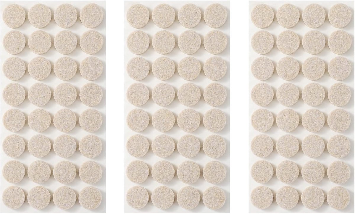 Zelfklevende Vilten Meubelpads voor Hardhouten Vloeren - Anti-Kras Vloerbeschermers (96 stuks)