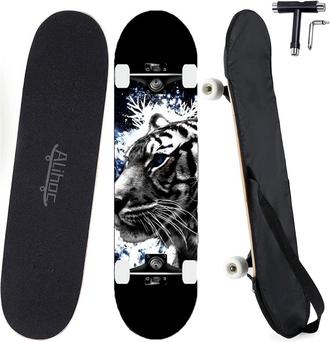 Compleet 7-laags Esdoorn Skateboard voor Beginners en Gevorderden