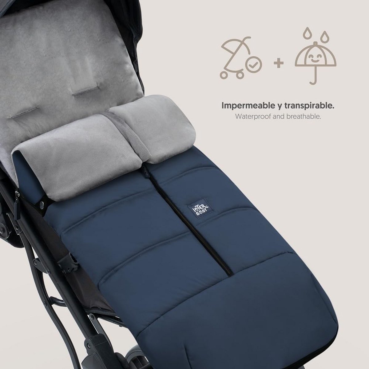 Universele Voetenzak voor Kinderwagen - Warm, Zacht Pluche en Anti-Allergeen – foto 6
